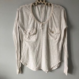 Wilfred cream long sleeve shirt